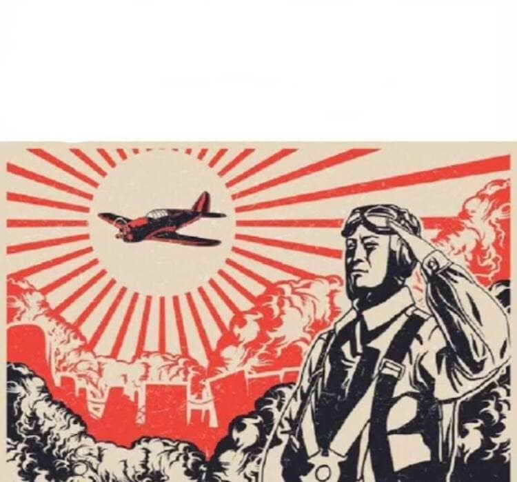 Create meme: kamikaze poster, USSR posters, Chinese propaganda posters