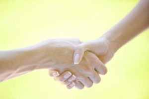 Create meme: handshake, hand