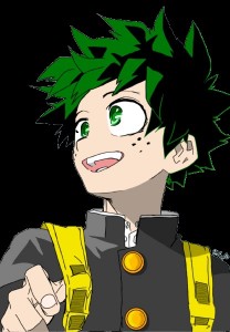 Create meme: isuku, Midori, midoriya