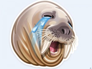 Create meme: seal, crying walrus, label walrus