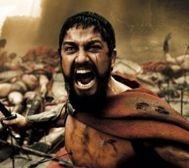 Create meme: this is Sparta, king Leonidas the 300 Spartans, Sparta
