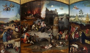 Create meme: Bosch triptycene St. Anthony, Bosch the temptation of St. Anthony, Hieronymus Bosch