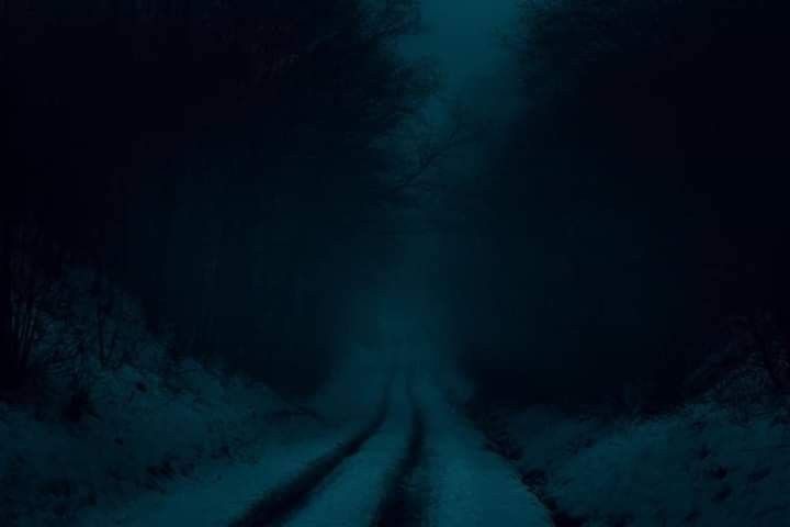 Create meme: Dark forest ocean, dark photos, dark road