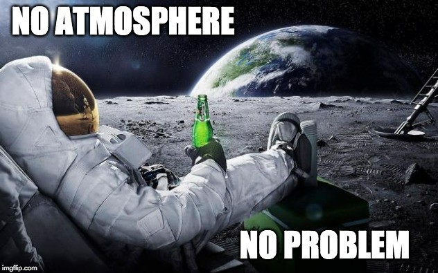 Create meme: astronaut with a beer on the moon, memes about the atmosphere, cosmonaut Carlsberg 4k