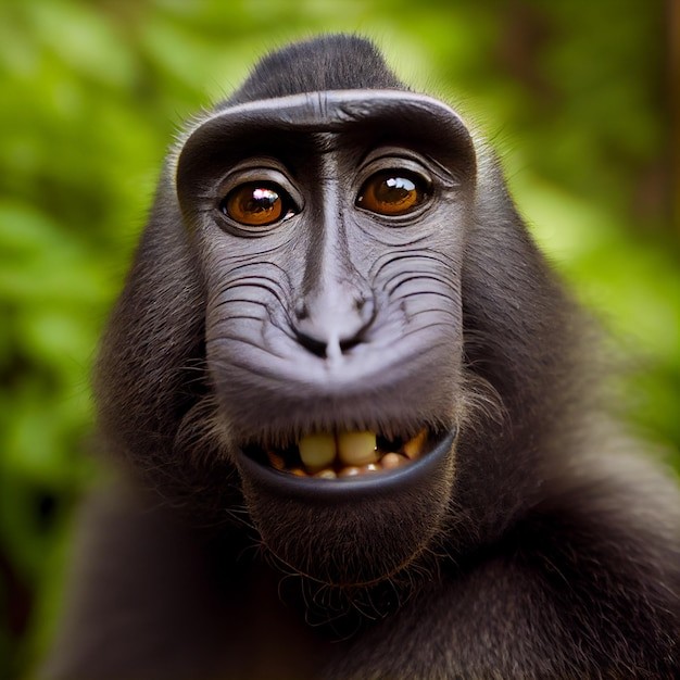 Create meme: the monkey is calling, selfie monkey , monkey 