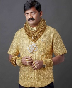 Create meme: Datta ELS Indian man gold shirt, luxury Indian, Indian millionaire in a gold shirt