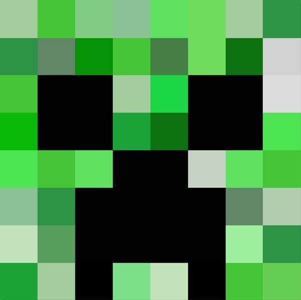 Create meme: creeper minecraft, pixel creeper head, the face of a creeper