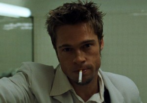 Create meme: fight club brad pitt, fight club