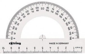 Создать мем: 10 cm, protractor, линейка