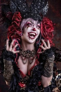 Create meme: Gothic girls, makeup for Halloween
