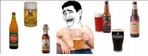 Create meme: Yao Ming is drinking