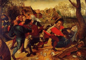 Create meme: Bruegel, fight, pieter bruegel