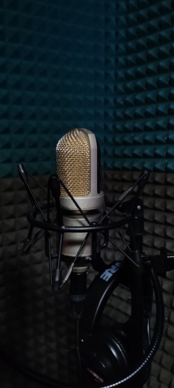 Create meme: studio microphone, microphone for sound recording, microphone in the recording studio