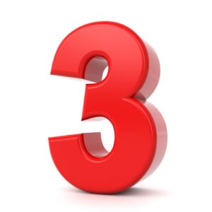 Create meme: figure 3, figures, the number 3 is red