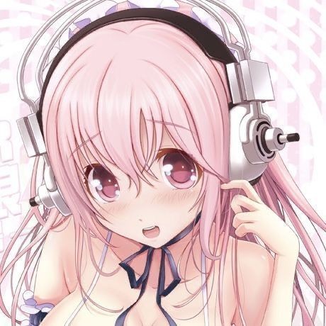 Create meme: super sonico headphones, cute anime, anime girl