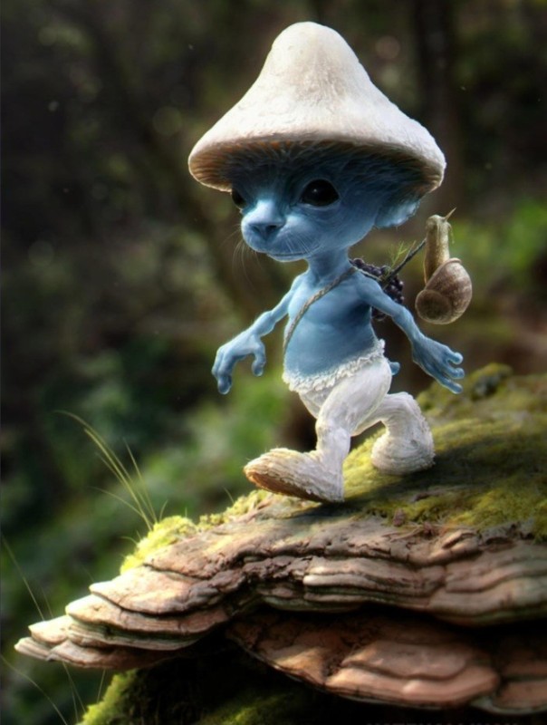 Создать мем: smurfette, papa smurf, smurf 2