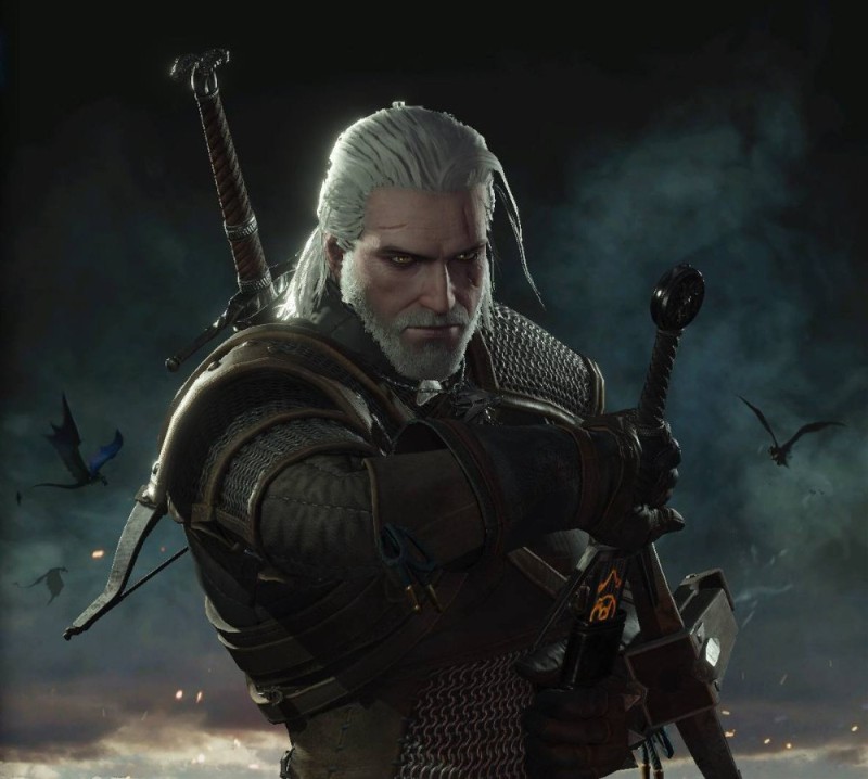 Create meme: Geralt of rivia Witcher 3, Geralt of rivia, witcher art