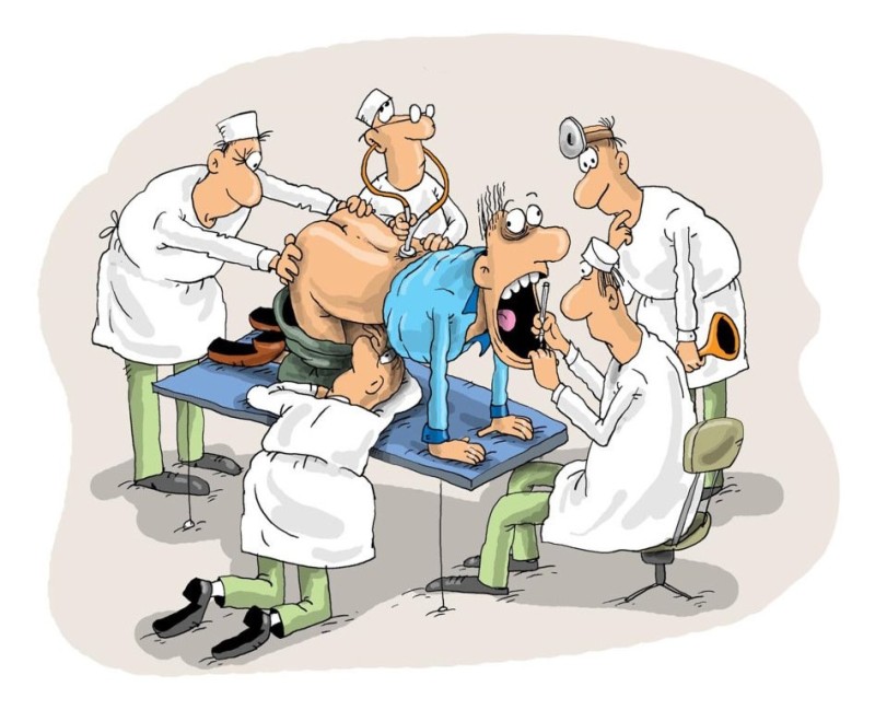 Create meme: a physical caricature, doctor and patient caricature, medicine jokes