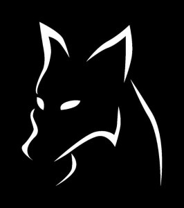 Создать мем: черная пантера стилизация, черный логотип, силуэт головы лисы