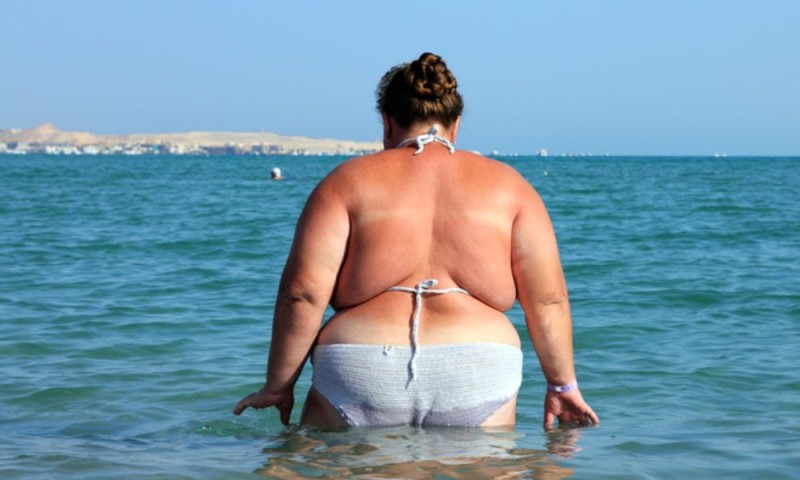 Create meme: fat on the beach, fat woman on the beach, bbw on the beach