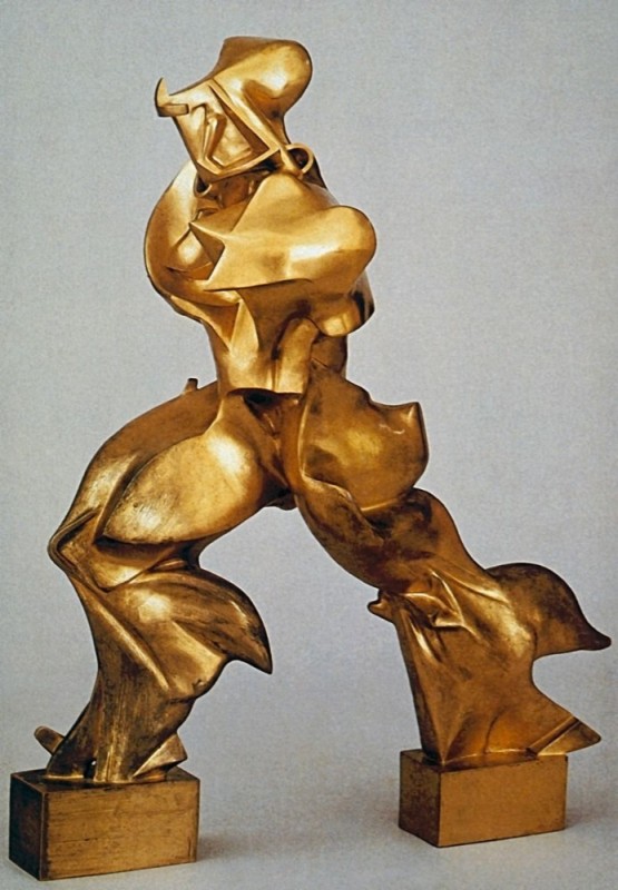 Create meme: Umberto Boccioni, Umberto Boccioni is a sculptor, Umberto Boccioni unique forms of continuity in space 1913