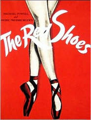 Create meme: the red shoes 1948 poster, the red shoe, poster 