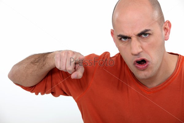 Create meme: a disgruntled bald man, angry bald man, angry man