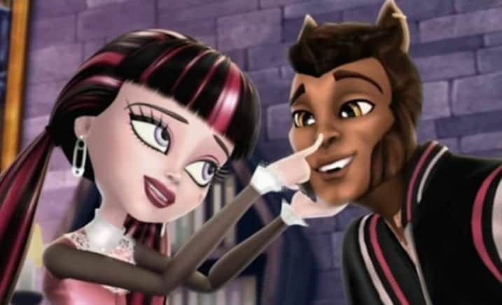 Create meme: monster high , Monster High Draculaura and Claude in the cartoon, cartoon monster high