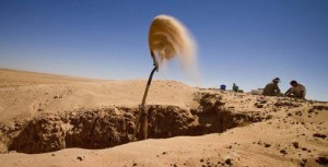 Create meme: sand, eye of the Sahara, excavations, excavations in the Sahara desert