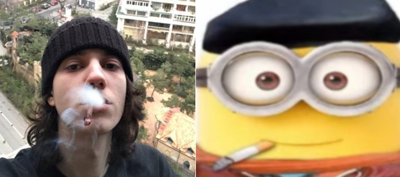 Create meme: fendiglock cover, helin139 minion, minion arab