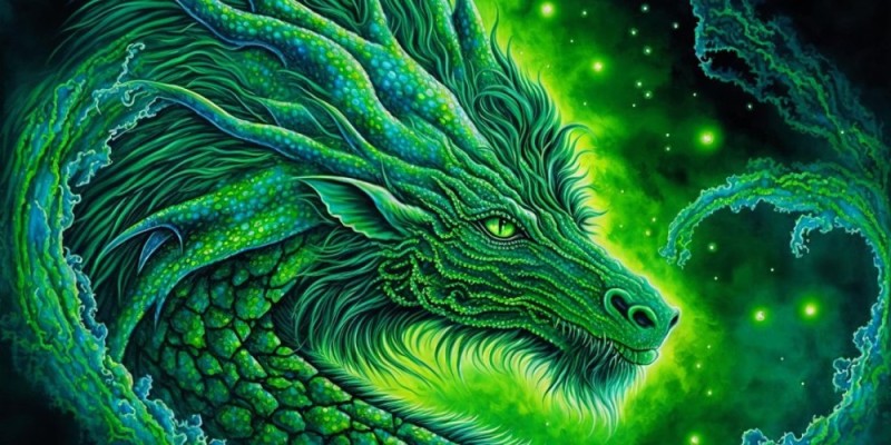Создать мем: зеленый деревянный дракон, зеленый дракон 2024, красивый дракон