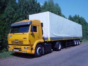 Create meme: cargo, transportation, KamAZ truck