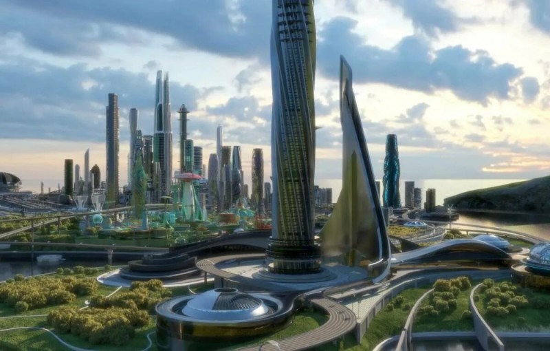 Create meme: Astana is the city of the future, futuristic city of the future, future city