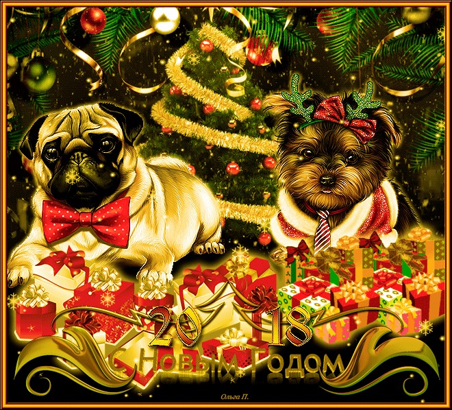 Create meme: live christmas cards, new Year's card with a pug, Christmas cards