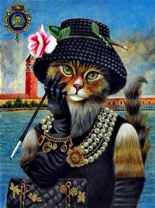 Создать мем: кошки американский художник джойс грамс, wim bals картины кошки, кошка картина