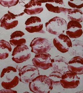 Create meme: lip print on paper, the imprint of a kiss, nikolai alekseevich nekrasov