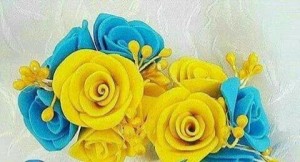 Создать мем: фоамиран цветы, желтые цветы из полимерной глины, цветы