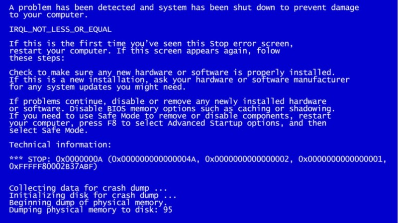 Create meme: screen of death, screen of death windows, a blue screen error