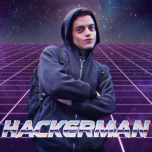 Create meme: mr robot, hackerman