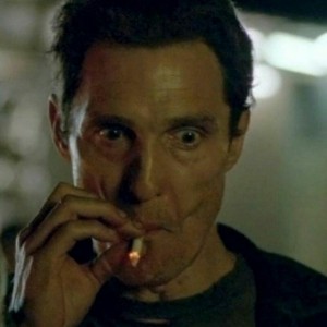 Create meme: interstellar smoke, meme with your Smoking McConaughey, Matthew McConaughey meme with a cigarette