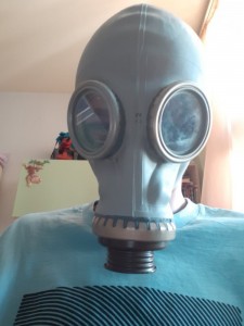 Create meme: the mask SHMP size 3, French gas mask