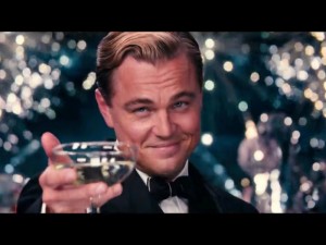 Create meme: Leonardo DiCaprio, DiCaprio with a glass of, DiCaprio Gatsby