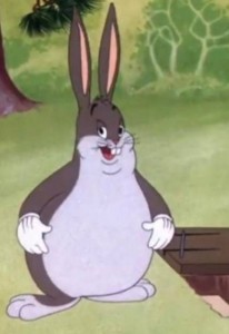 Создать мем: кролик багз, big chungus оригинал, толстый багз банни