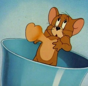 Create meme: Tom and Jerry, Jerry sad, Jerry