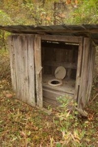 Create meme: rural toilet, rustic bathroom