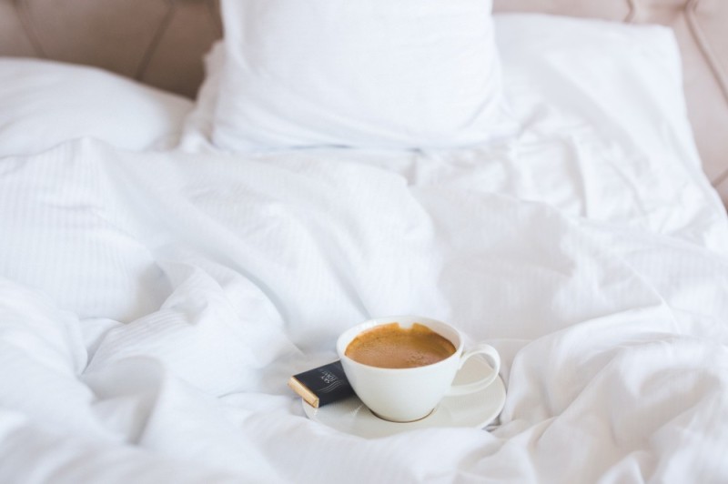 Create meme: morning coffee, coffee in bed 