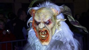 Create meme: jukebox Krampus, monster, Santa Krampus monster