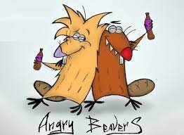 Create meme: cool beavers, funny beavers, angry beavers animated television series