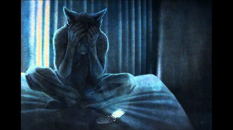 Create meme: sleep paralysis, alpha wolf, sad wolf art