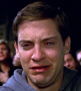 Create meme: Peter Parker crying, Toby maguier, people